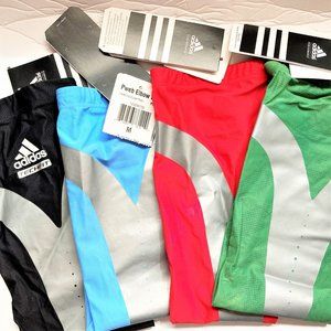 NWT Adidas Compression Sleeves Basketball 021648  M XL XLT Green Red
